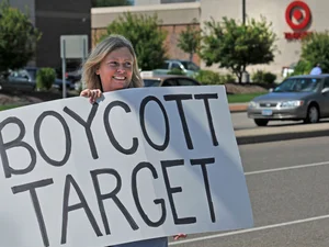 Protest moment