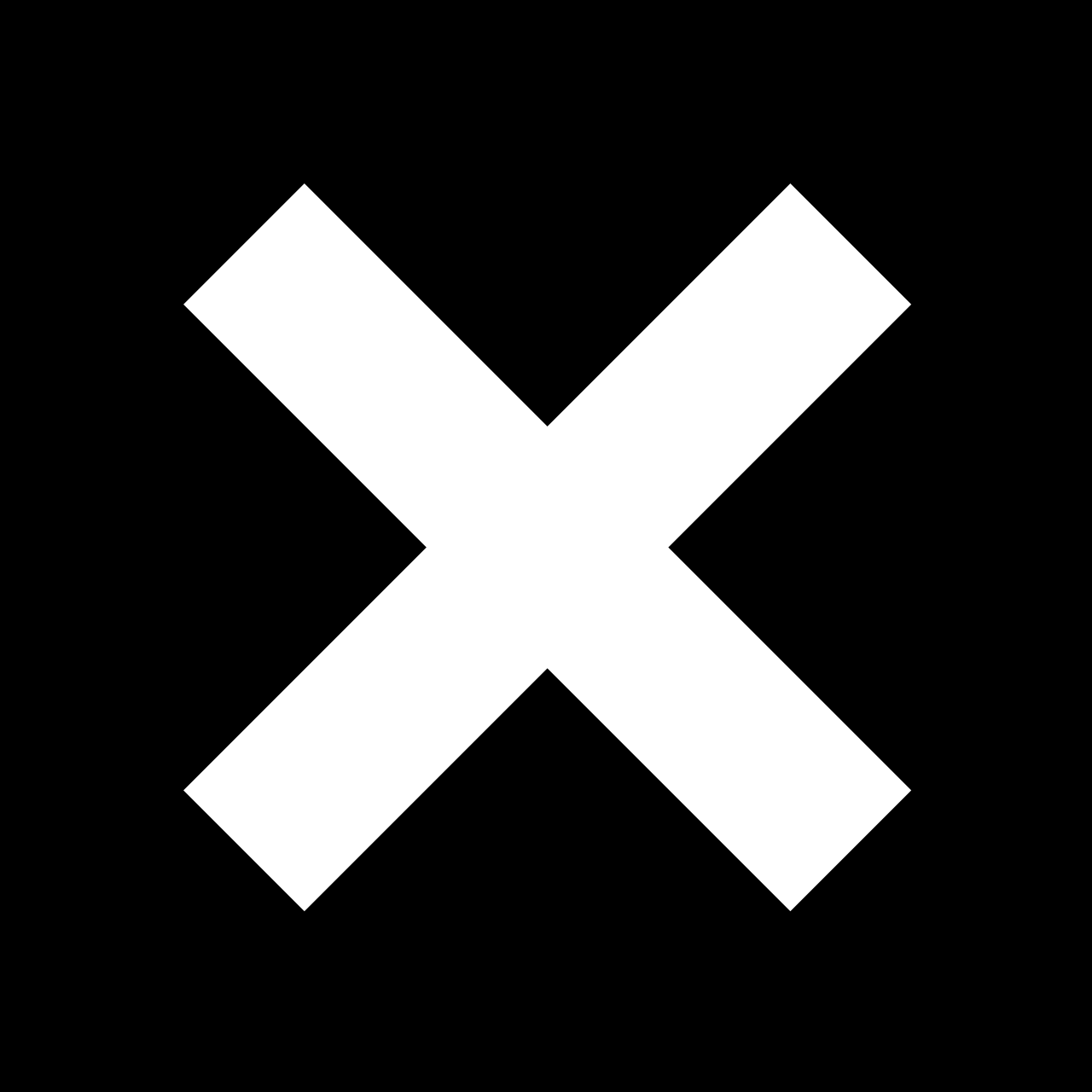 The xx, debut album artwork
